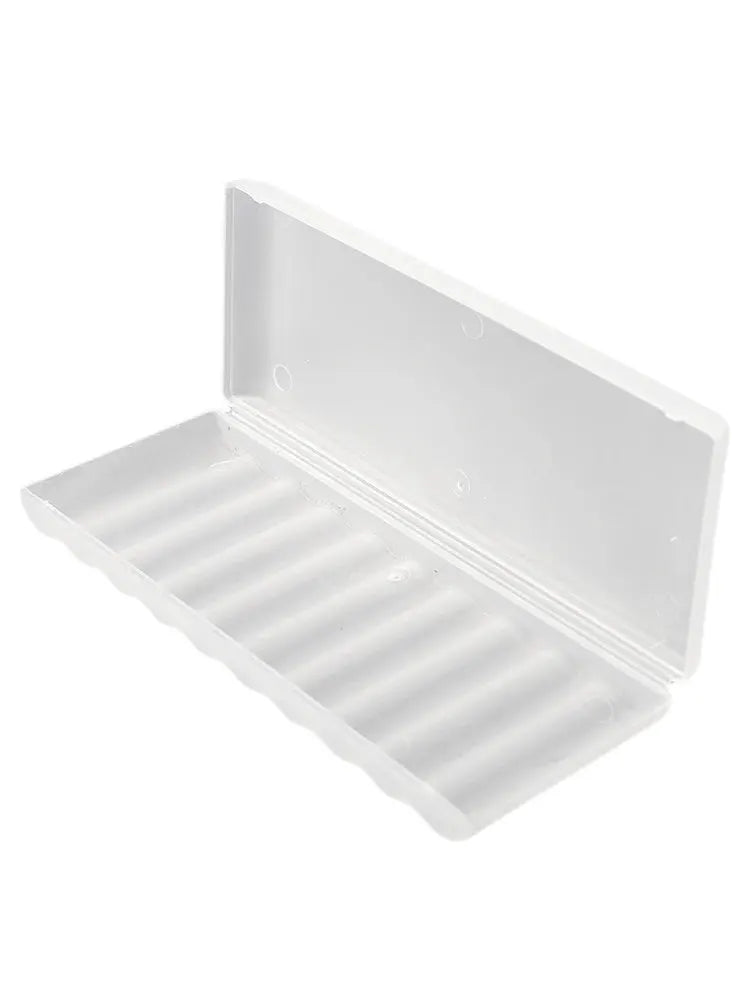 Simples Market 10-slot transparent white battery storage box for AAA/AA batteries