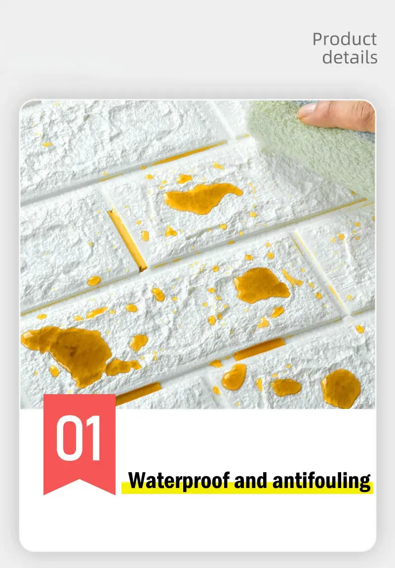PVC wall sticker roll for kitchen and living room, waterproof and anti-fouling décor wallpaper
