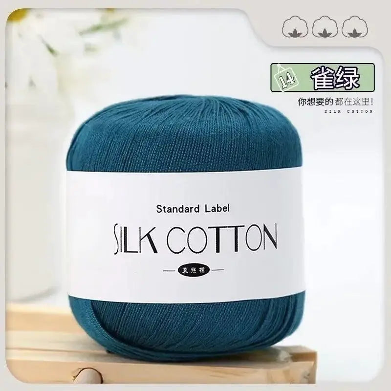 50g Silk Lace Cotton Milk Crochet Yarn For Baby Hand Knitting Warm Soft Thread Cross Stitch Supplies