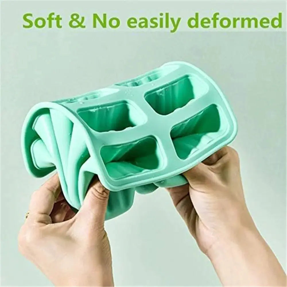 10 Piece Silicone Popsicle Molds BPA Free Easy Release Nonstick Ice Pops Food Grade Durable