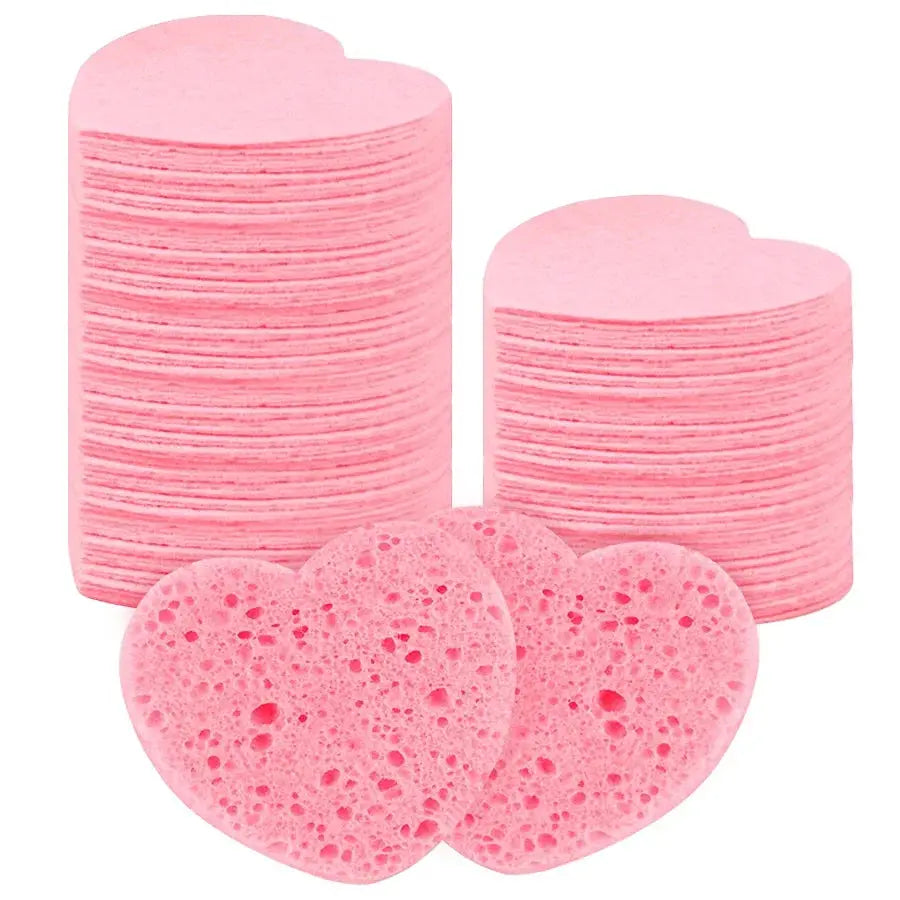 10 Pcs Cellulose Face Sponges Cleansing Makeup Removal Spa Quality