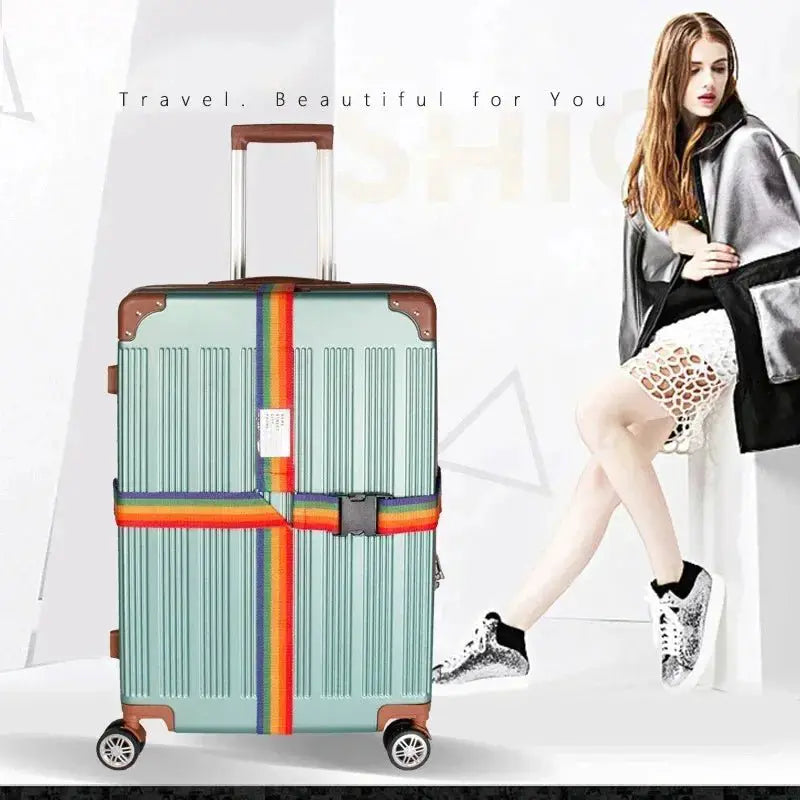 Convenient Adjustable Luggage Straps Portable Bungees Easy Travel Necessary Reusable Belt protect Suitcase Accessories Items - Simples Market