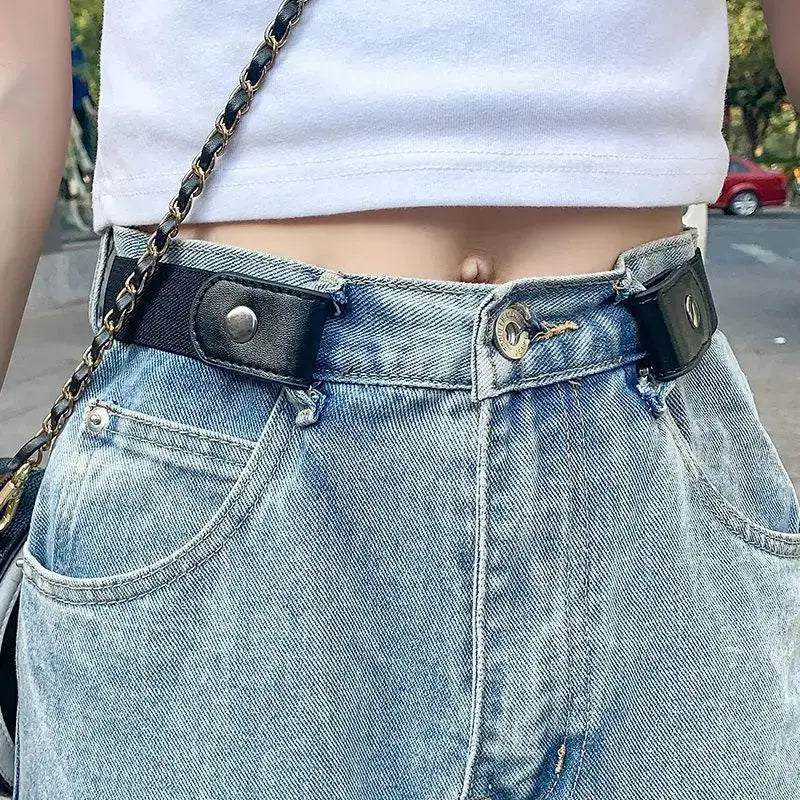 FlexWear Buckle Free Elastic Waist Belt For Women And Men Adjustable Stretch Invisible Belt Comfort