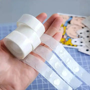 100 Pieces Per Roll Double Sided Removable Clear Stickers For Balloons And Party Decorations Christmas Wedding Birthday