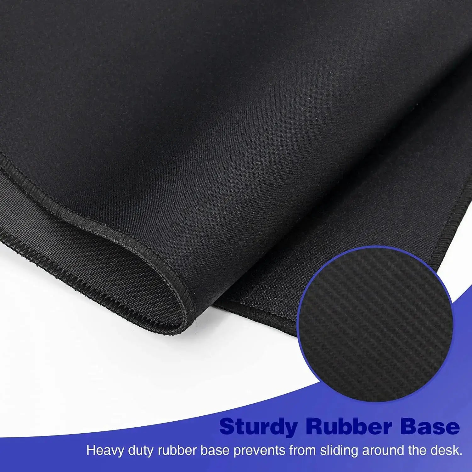XXL Black Gaming Mouse Pad Large Desk Mat For Keyboard And Computer Mouse With Extra Large Surface