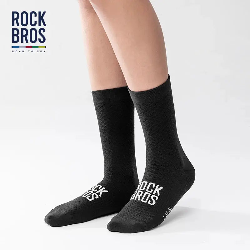 ROCKBROS Road to Sky Sport Socks for MTB and Road Cycling Breathable High Elasticity Shock Absorbing Bike Socks