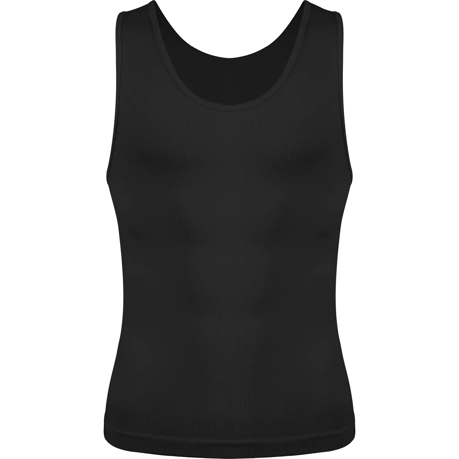 Men's shapewear slimming tank top black sleeveless compression tee