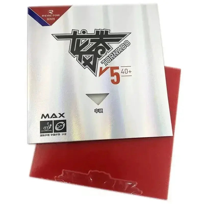 Reactor Tornado V5 Table Tennis Rubber Sticky Loop Attack Ping Pong Rubber With Max Internal Energy Sponge Medium Hard