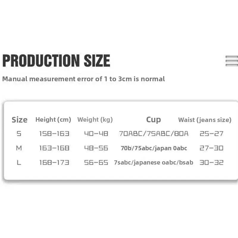 Simples Market bikini size chart for sexy black and white polka dot 2-piece swimsuit