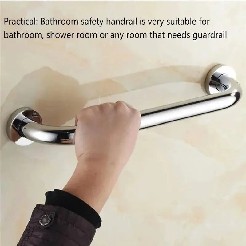 Stainless steel bathroom grab bar 30/40/50 cm with wall flanges Simples Market