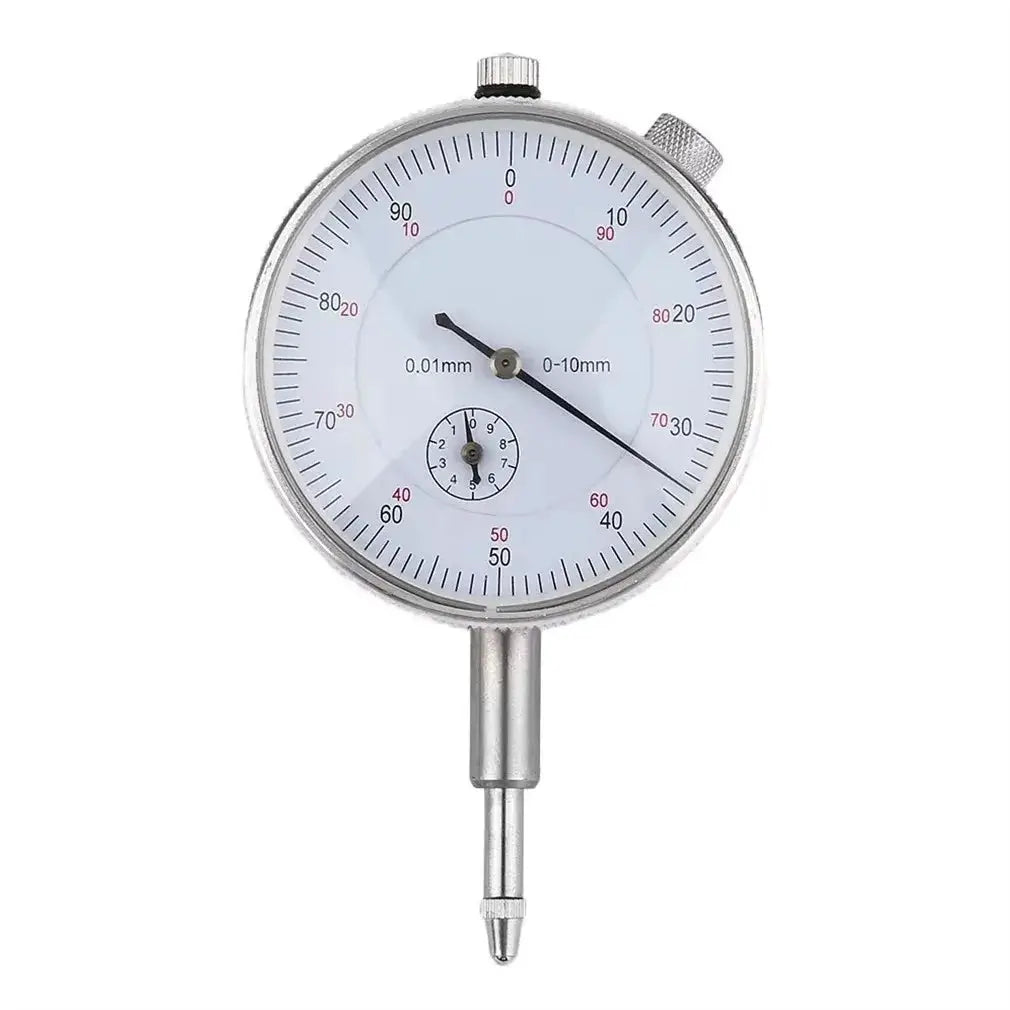 0 to 10mm Dial Indicator Gauge with 0.01mm Resolution for Precision Measurement in Woodworking and Metalworking