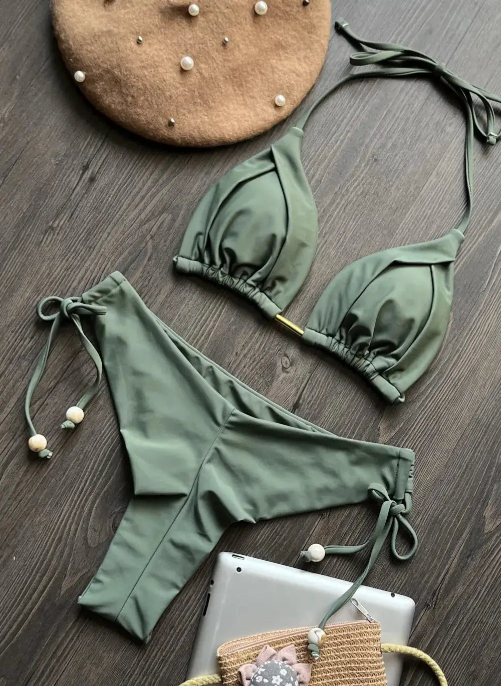 Ruotongsept 2025 New Sexy 13 Color Triangle Bikini Set For Women Push Up Brazilian Swimwear Beachwear