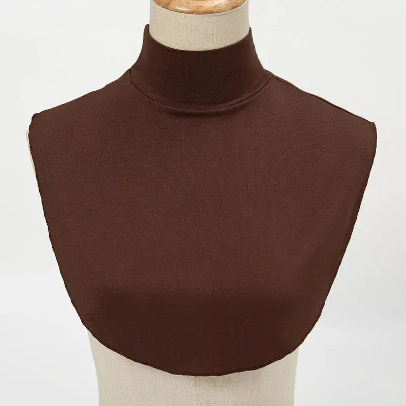 Modista Luxe Modal Turtleneck Hijab Extension With Detachable Neck Warmer For Warm Layered Look