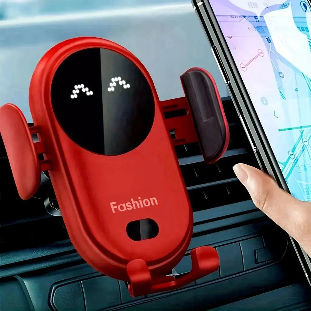 VIKEFON Wireless Car Charger Mount for Air Vent, Rotating Phone Holder With Fast Infrared Wireless Charging
