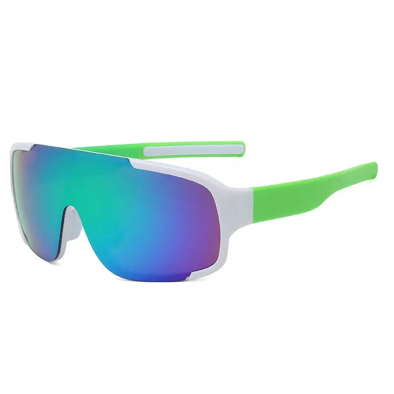 Y2K Style Cycling Sunglasses Windproof Unisex Road Riding Sports Glasses With Retro Reflective Lenses