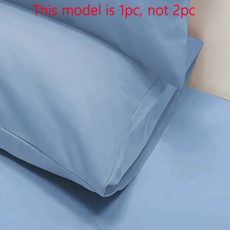 Pillowcase, matte solid blue, 1pc, bedroom bedding