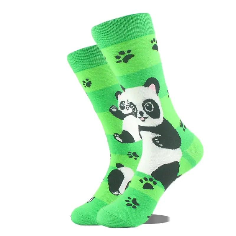 Cotton Happy Funny Socks For Men Women Unisex Crew Socks Alien Planet Shark Dinosaur Novelty Design