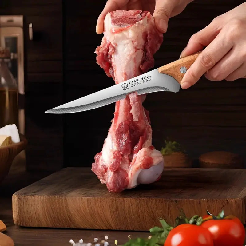 High Manganese Steel Butcher Knife for Boning and Pork Processing, Sheep Slaughtering, and Skinning Animals