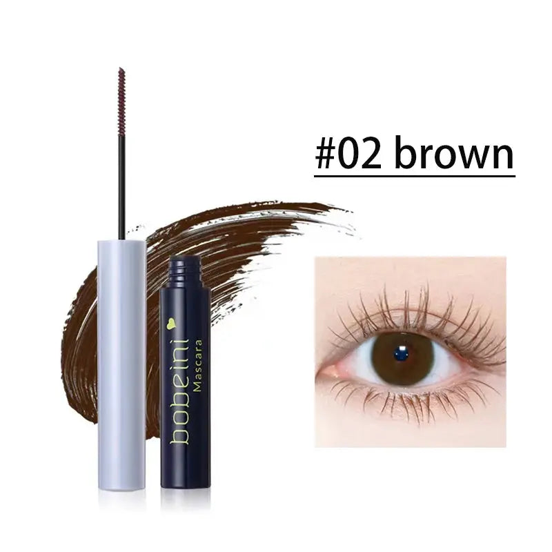 Silk Fiber Curling Mascara With Ultra Fine Brush For Precision Lengthening And Volumizing Waterproof Smudge Proof