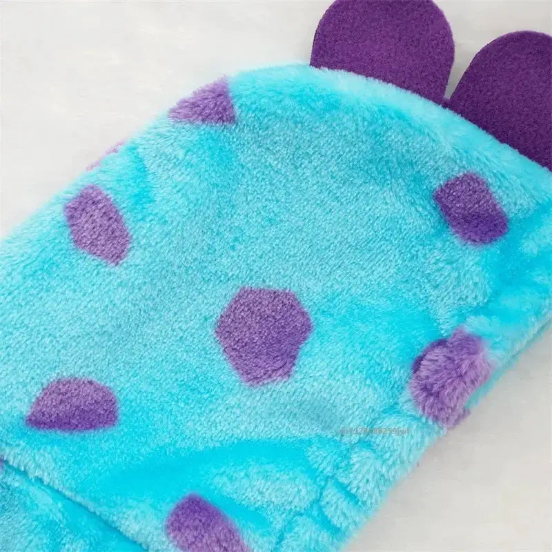 Thickened Warm Blue Dinosaur Hooded Coat for Small to Medium Dogs and Cats Autumn Winter Outerwear