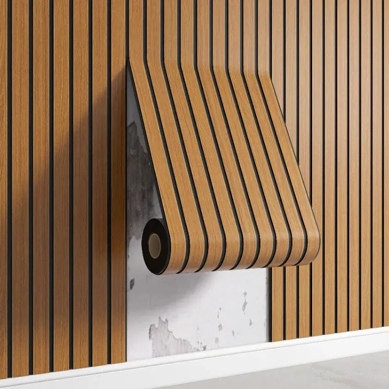 3M New Grille 3D wall sticker in wood grain panel, self-adhesive, waterproof thickened partition wallpaper