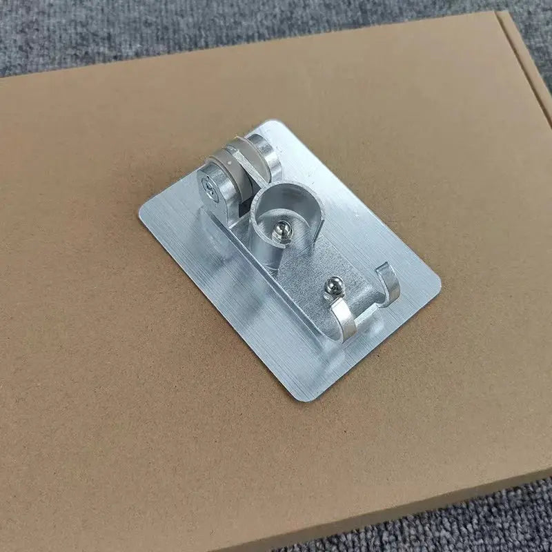 Handheld spray nozzle mount plate, 304 stainless steel, for sink or shower.
