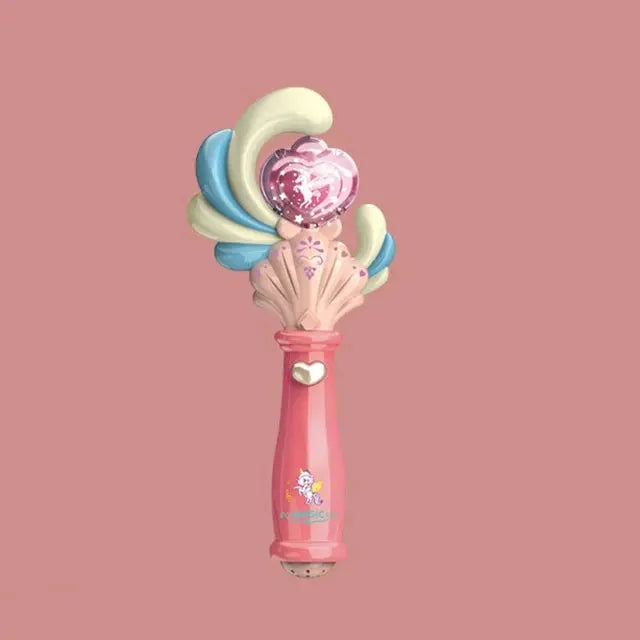 Princess Snow Wand Toy For Girls Glowing Fairy Wand With Light And Sound Snowflake Design For Christmas Halloween