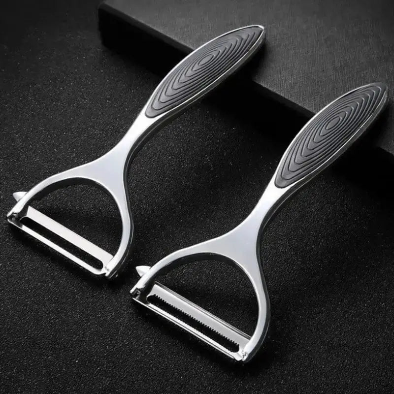 Chef's Choice Stainless Steel Vegetable Peeler Multi Function Carrot Grater Ergonomic Left And Right Hand Design