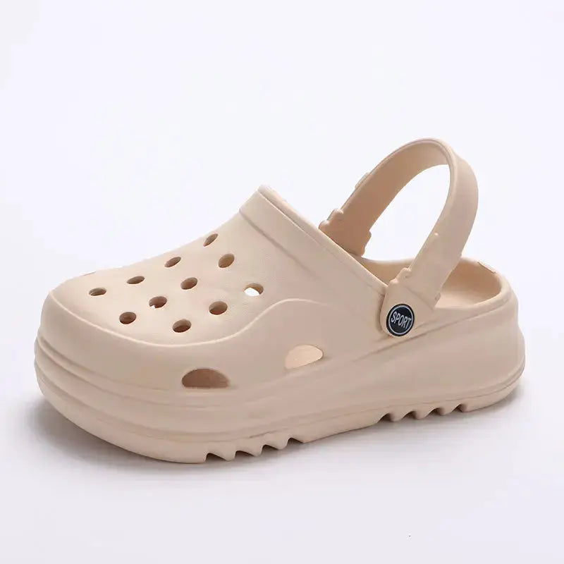 SunStride Womens Chunky Platform Clogs Lightweight EVA Sandals Non Slip Thick Sole Outdoor Summer