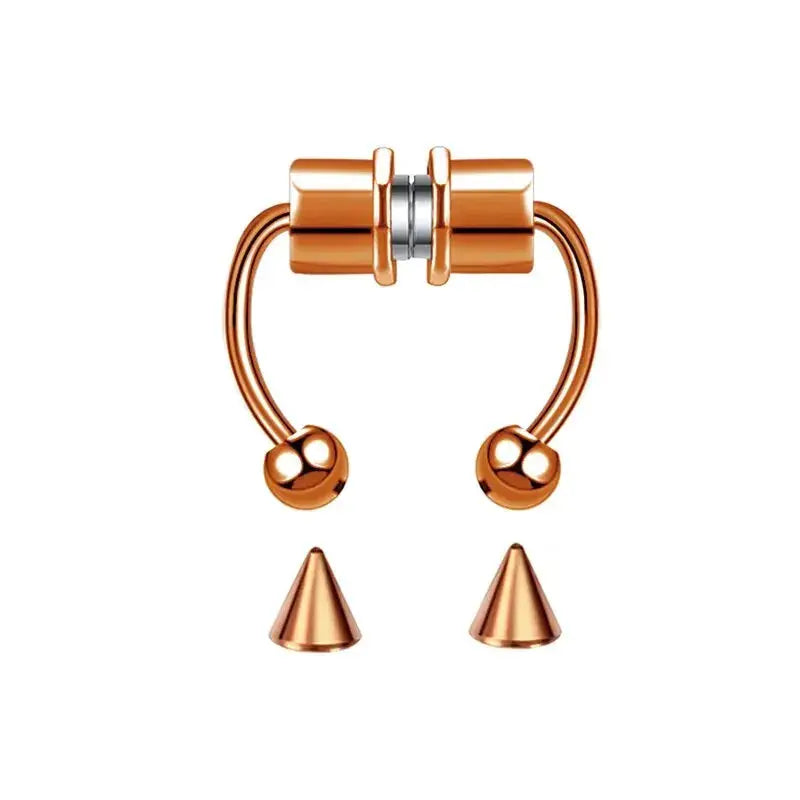 Magnetic Nose Ring Hoop Septum Non Piercing Clip Unisex Stainless Steel Punk Fashion Body Jewelry