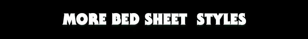 Bed sheet styles banner graphic displaying the text More Bed Sheet Styles.