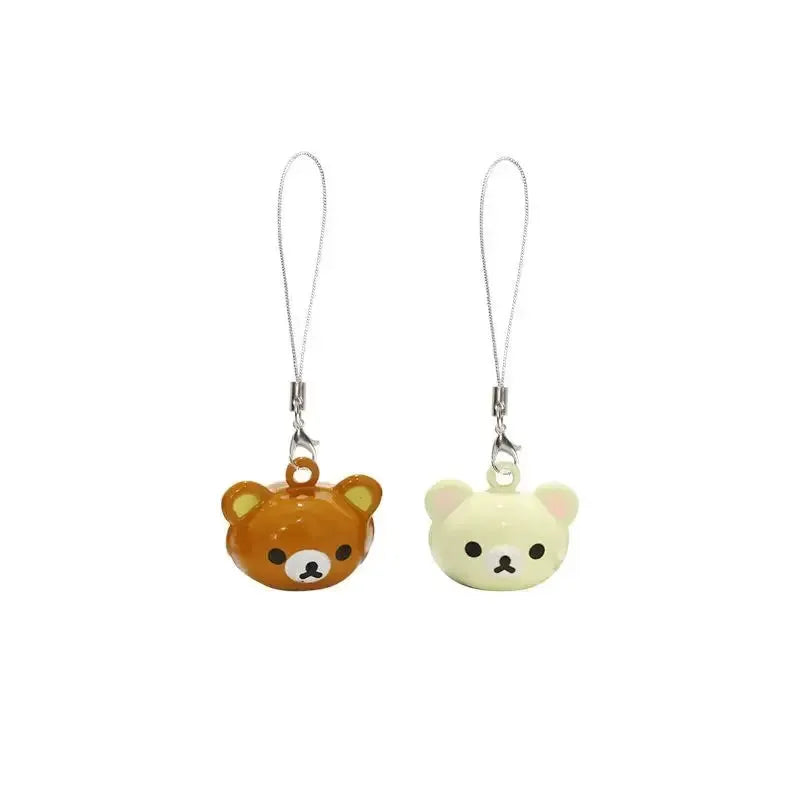 Cute Bear Pendant Phone Chain Charm Y2K Handmade Kawaii Keychain Bag Accessory For Women And Girls