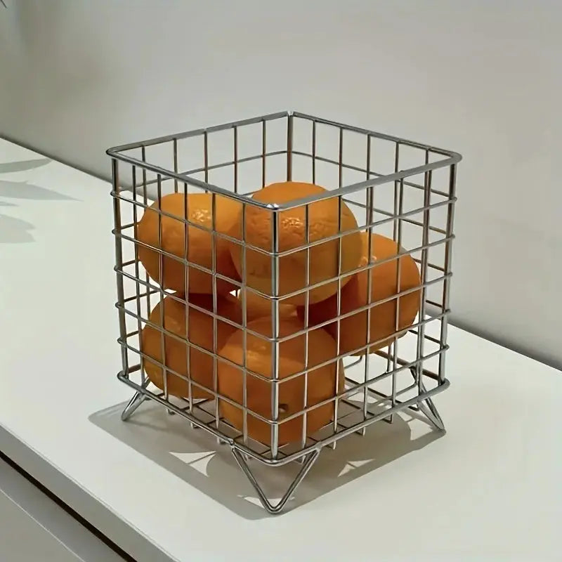Metal Desk Storage Basket For Office Organization Durable Multi Functional Shelf Basket
