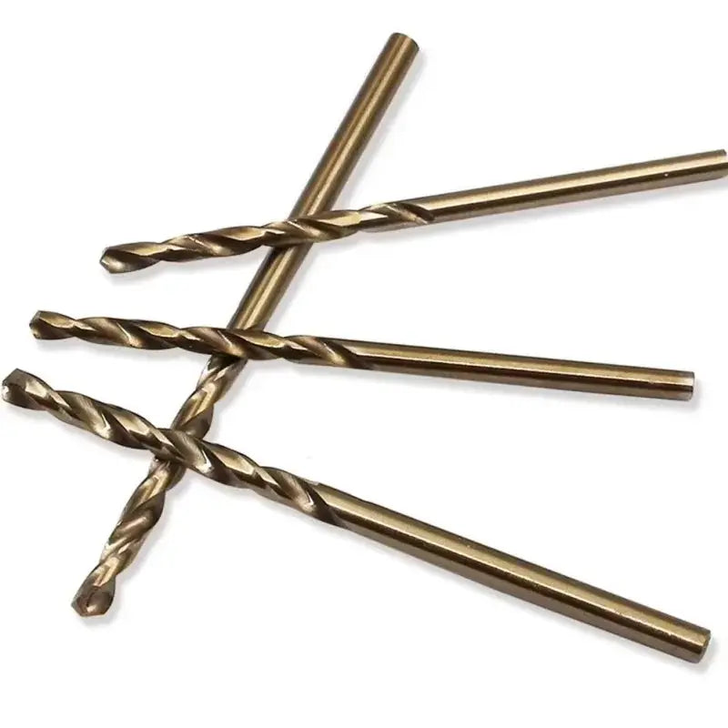 10 Piece Set HSS M35 Cobalt Drill Bits 1 To 3 Mm For Metal And Stainless Steel High Speed Coated Bits