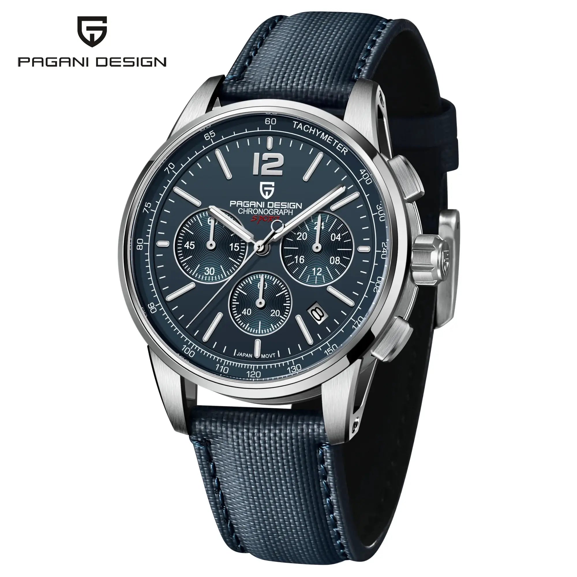 Pagani Design 2026 New Luxury Fashion Casual Men Quartz Watches VK63 100M Water Resistant Sapphire Glass Stainless Steel