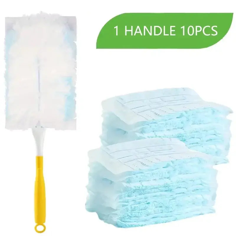 Disposable duster refills, 10-count, blue microfiber for Swiffer Duster by Simples Market