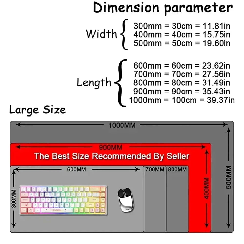 Black Gray Swirl Design Large Mouse Pad Desk Mat For Gaming And Office PC Keyboard Accessories