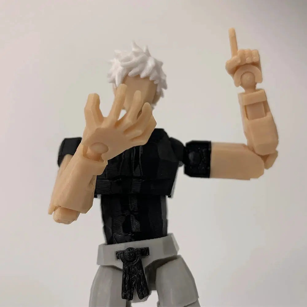 3D Printed Jujutsu Kaisen Gojo Satoru Action Figure Multi Jointed Shapeshift Display Model Collectible Gift