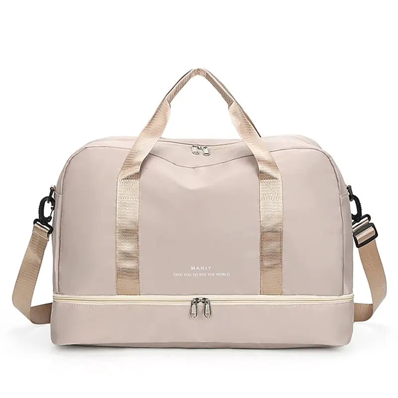 VoyageEase Expandable Travel Duffle Bag For Women Large Capacity Lightweight Weekend Getaway Carrier