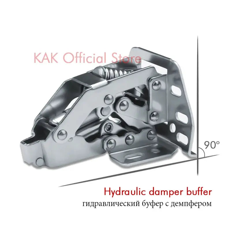 KAK Official Store hydraulic cabinet hinge with soft-close damper in metal finish