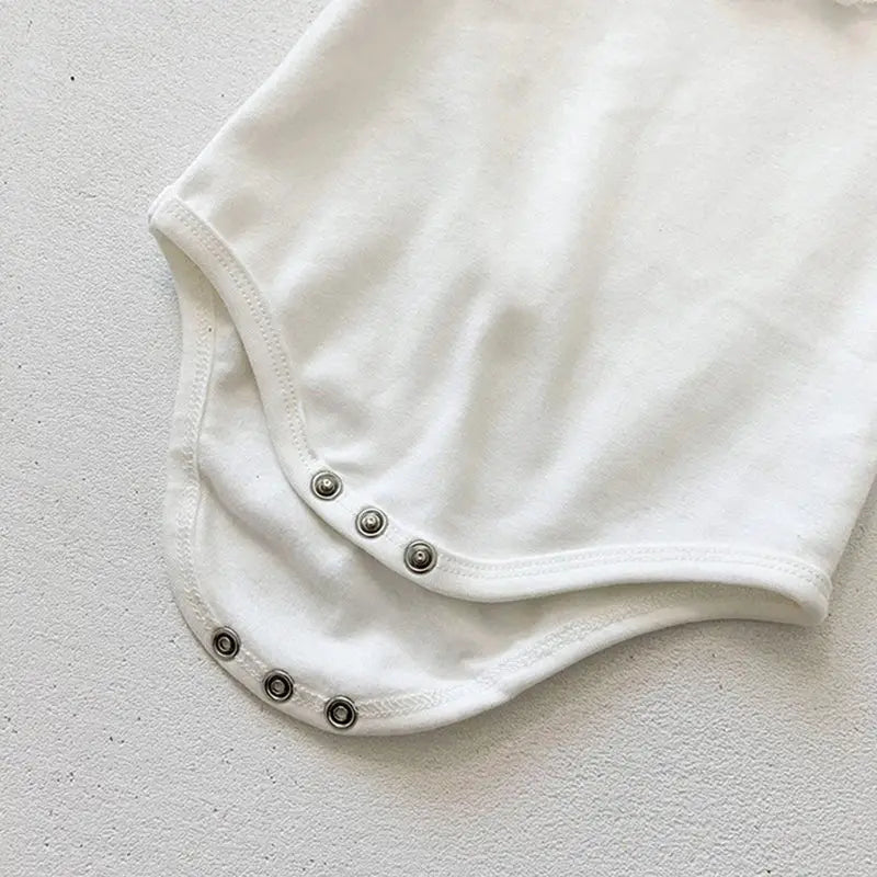 Baby Girl Long Sleeve Lace Romper Cotton Jumpsuit for Newborn Spring and Autumn Wear
