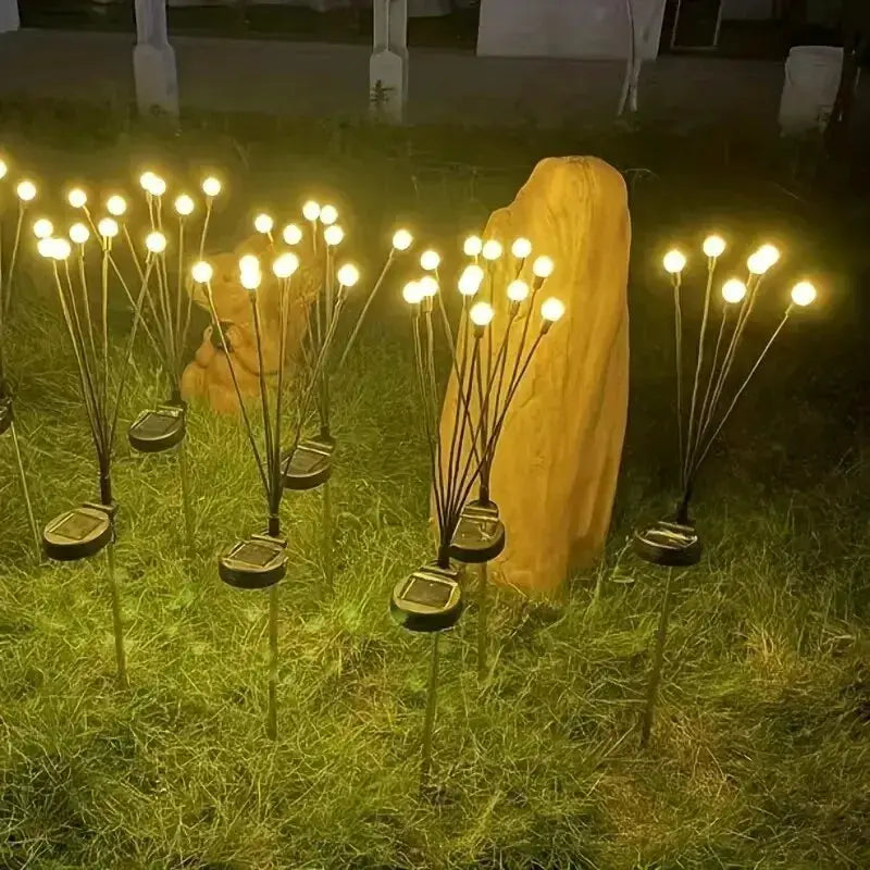10 Lights Solar Lawn Lamp Garden Lamp by Simples Market, wind-driven firefly LED ground stake lamps