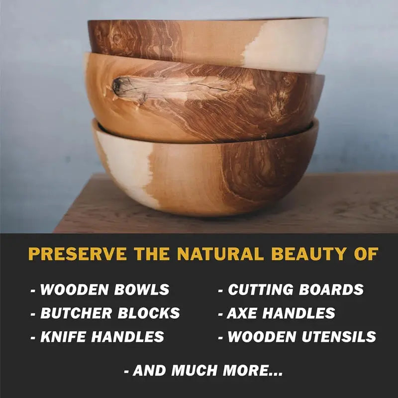 Wood Wax Oil for Furniture and Cutting Boards, Waterproof Wood Maintenance Oil for Polishing and Brightening