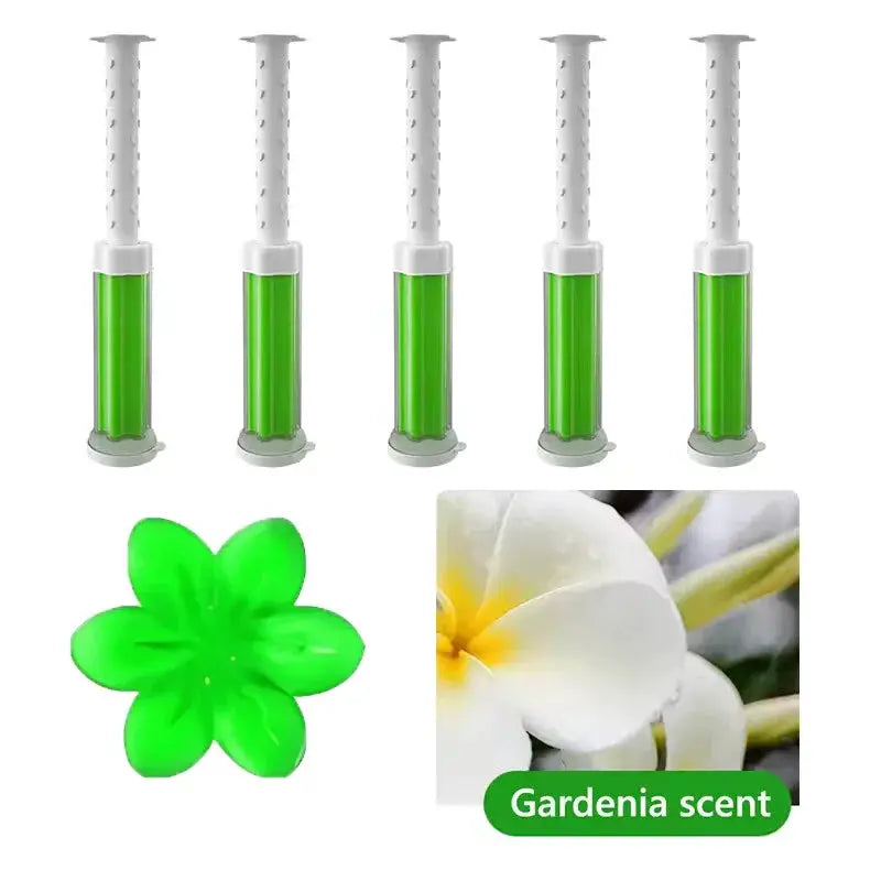 Toilet Gel Stamp Kit 12 Count With 6 Scents Toilet Bowl Cleaner Gel Air Freshener Flower Fragrance