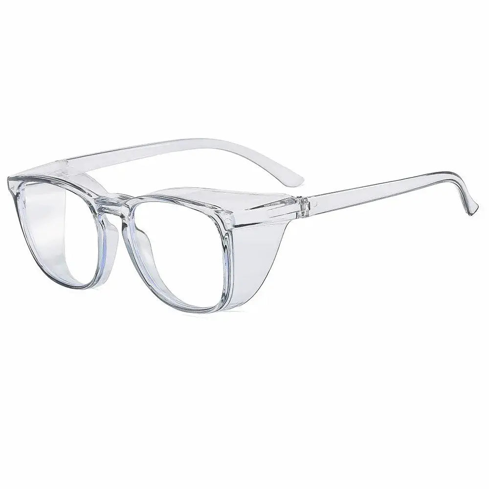 ClearView Safety Glasses With Anti Fog Blue Light Blocking Scratch Resistant Square Frame For Men And Women Nurses