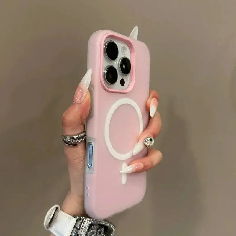 MagSafe Wireless Charge Matte Phone Case for iPhone 11 to 16 Pro Max Plus with Magnetic Bumper
