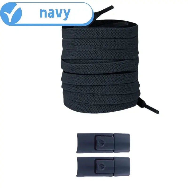 Elastic No Tie Shoelaces Press Lock For Sneakers 8mm Widened Flat Laces For Kids And Adults