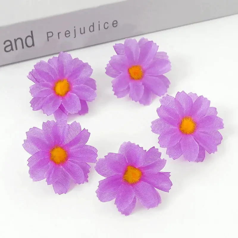 Silk Artificial Flowers 30 Or 50 Pcs Set For Home Decor Party Wedding Decoration Floral Design Craft Supplies