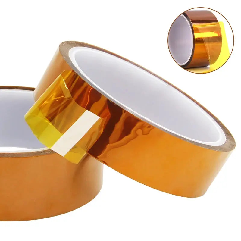 30m Long Gold Finger High Temperature Resistant Polyimide Tape PET Anti Static Lithium Battery Insulation Tape
