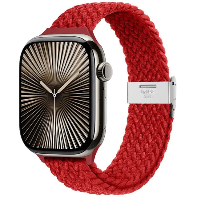 Strap For Apple watch band 46mm 45mm 44mm 49mm 40mm 41mm 42mm Braided loop correa bracelet iWatch series 10 8 9 7 5 2030